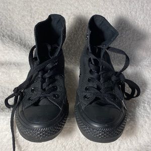 Black high top converse- women’s size 6